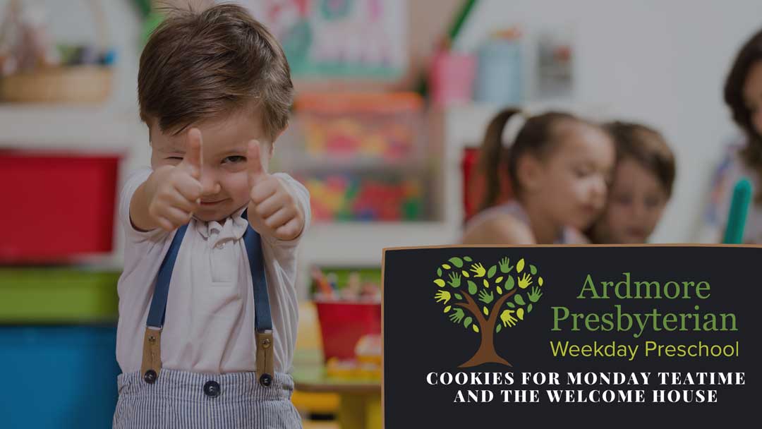 Cookies for Monday Teatime and the Welcome House ardmore presbyterian weekday preschool ardmore pa