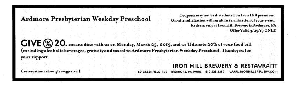 cropped Iron Hill Brewery Ardmore Presbyterian Weekday Preschool 3.25.19